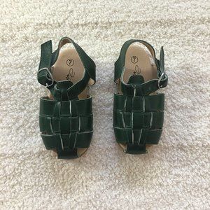 anchor & fox forest green Tuscany sandals